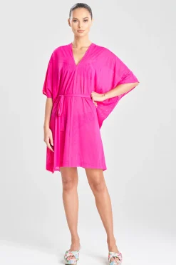 Natori Honeymoon|Beach Caftans-Heleneca Mesh Belted Short Caftan