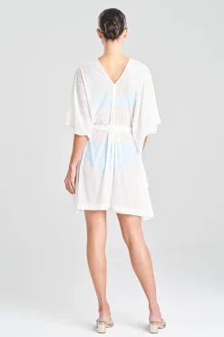Natori Honeymoon|Beach Caftans-Heleneca Mesh Belted Short Caftan