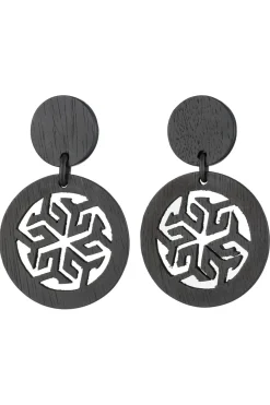 Natori Earrings-Horn Round Drop Clip Earrings