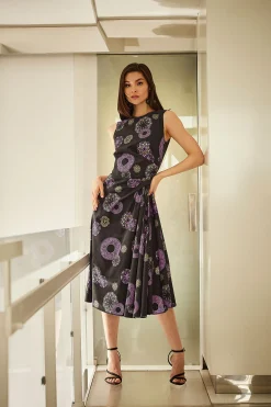 Natori Dresses-Ikigai Side Drape Dress