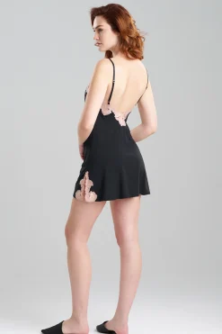 Natori Chemises-Imagine Jersey Lace Chemise