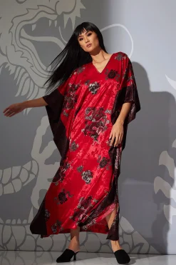 Natori Caftans|Caftan Dresses-Imperial Dragon Jacquard Caftan