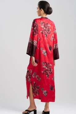 Natori Plus Sizes|Caftans-Imperial Dragon Jacquard Zip Caftan