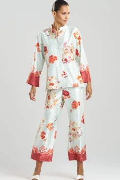 Natori Pajama Sets-Imperial Dragon Jacquard Mandarin PJ