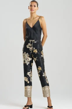 Natori Lounge Bottoms|Pants, Skirts & Shorts-Imperial Dragon Jacquard Pants