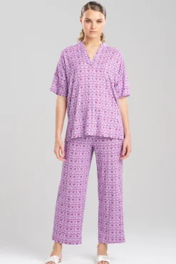 Natori Pajama Sets-Imperial Geo PJ
