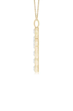 Natori Necklaces|Indochine-Indochine 14k Hexagon Diamond Cross Pendant Necklace