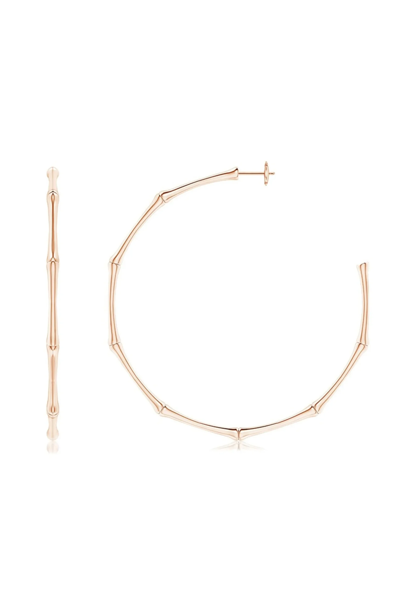 Natori Earrings|Indochine-Indochine 14k Large 2.75 Inch Bamboo Hoops