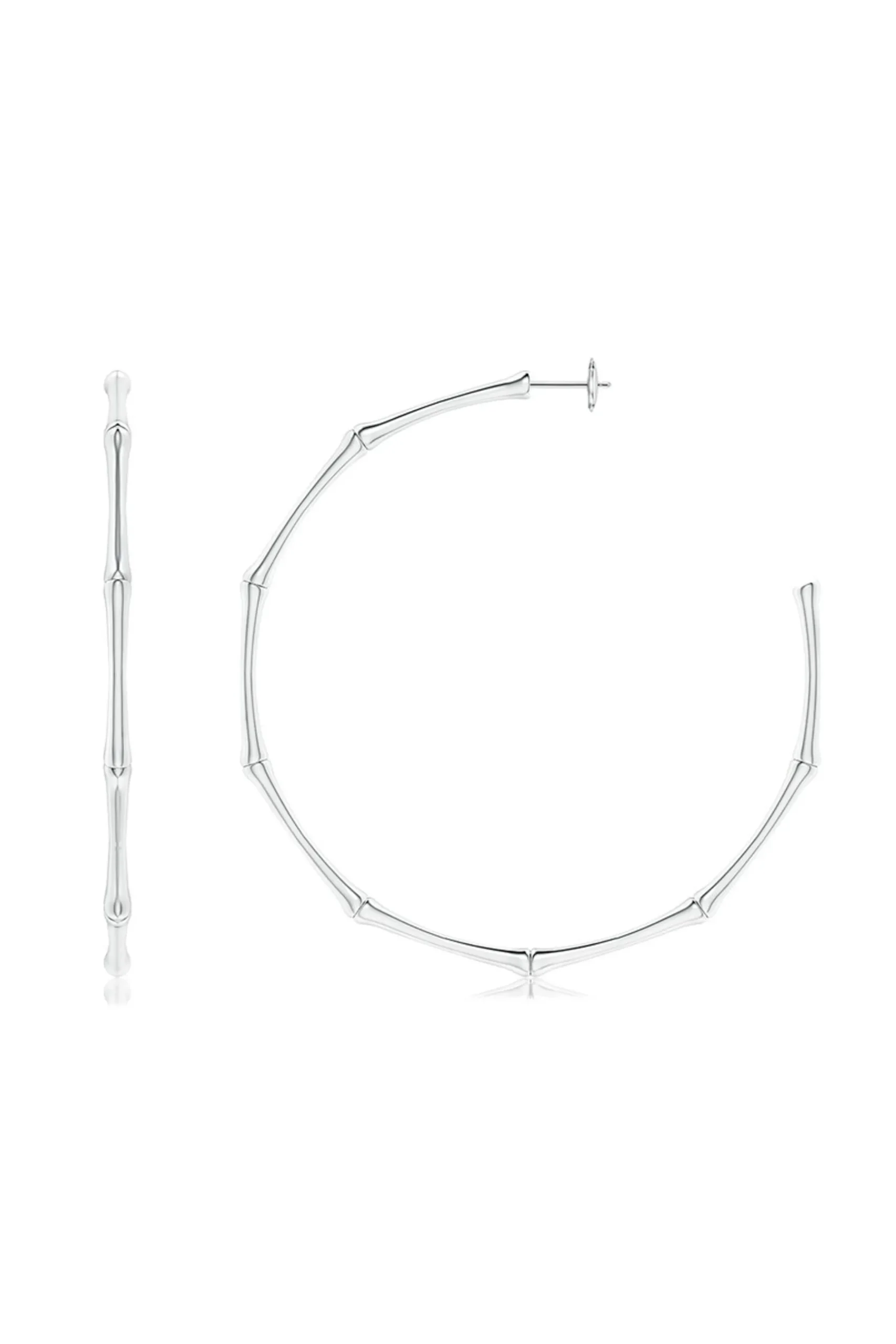 Natori Earrings|Indochine-Indochine 14k Large 2.75 Inch Bamboo Hoops