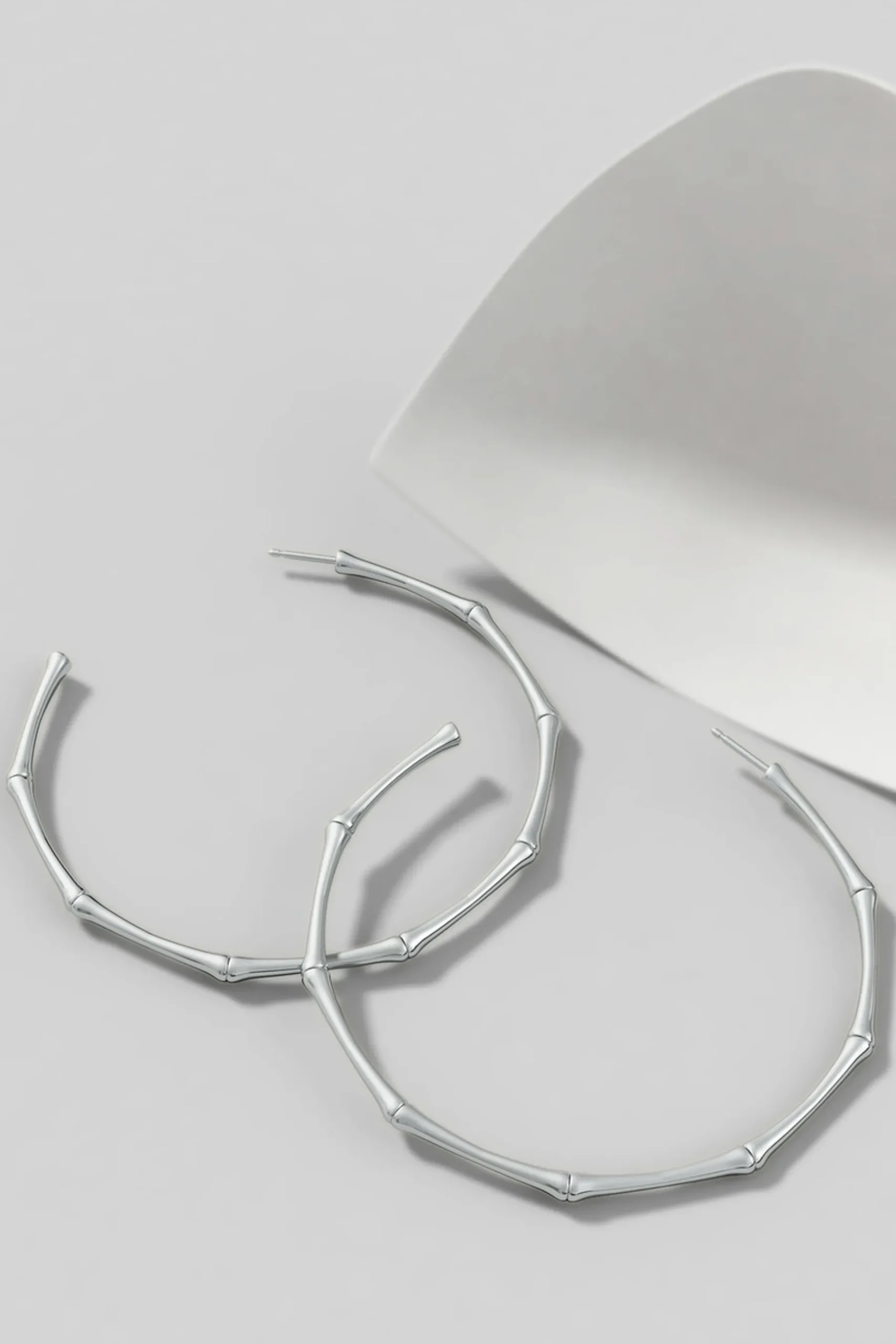 Natori Earrings|Indochine-Indochine 14k Large 2.75 Inch Bamboo Hoops