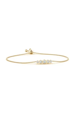 Natori Bracelets|Indochine-Indochine 14k Tapering Hexagon Diamond Bar Bracelet