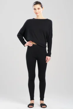Natori Spa & Wellness|Lounge Bottoms-Indulge Cotton Knit Leggings