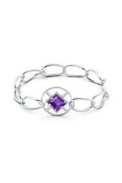 Natori Bracelets|Infinity-Infinity Concentric Circle 14K Gold And Amethyst Bracelet
