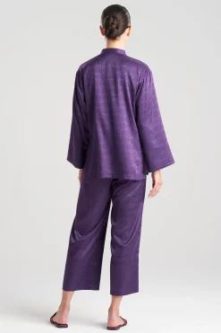 Natori Pajama Sets-Infinity Jacquard Mandarin PJ