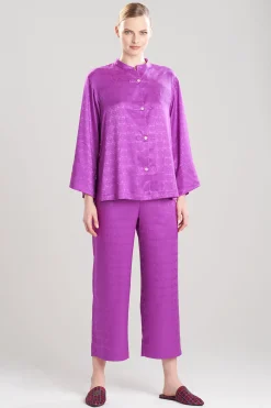 Natori Pajama Sets-Infinity Jacquard Mandarin PJ