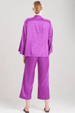 Natori Pajama Sets-Infinity Jacquard Mandarin PJ
