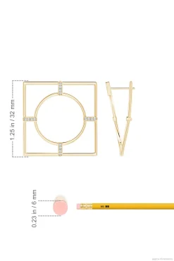 Natori Earrings|Infinity-Infinity 14K Gold Geometric Hoop Earrings