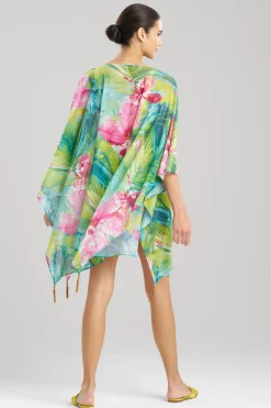 Natori Honeymoon|Beach Caftans-Jardin Sheer Caftan
