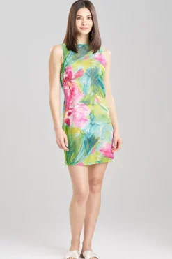 Natori Honeymoon|Beach Dresses-Jardin Sheer Cover-Up Dress