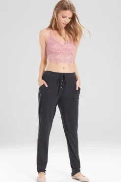 Natori Pajama Bottoms-Josie Heather Tees Kangaroo Pants