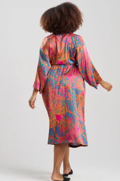 Natori Robes & Kimonos-Kaleidoscope Satin Robe