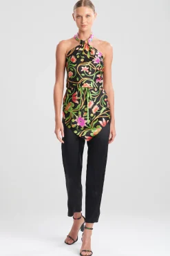 Natori Pajama Tops|Tops, Shirts & Tunics-Kamakura Silk Scarf Top