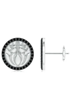 Natori Earrings|Kamon-Kamon 14k Diamond Stud Earrings