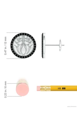 Natori Earrings|Kamon-Kamon 14k Diamond Stud Earrings
