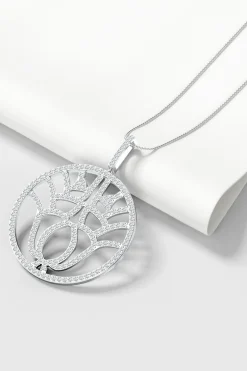 Natori Necklaces|Kamon-Kamon 14k Open Diamond Pendant Necklace