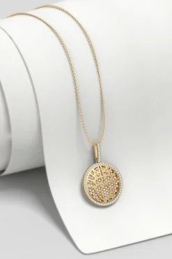 Natori Necklaces|Kamon-Kamon 14k Overlapping Diamond Pendant Necklace