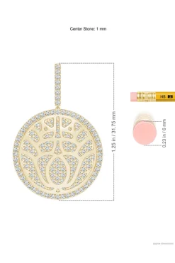 Natori Necklaces|Kamon-Kamon 14k Overlapping Diamond Pendant Necklace