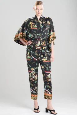 Natori Robes & Kimonos-Kana Charm Short Robe