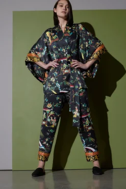 Natori Robes & Kimonos-Kana Charm Short Robe