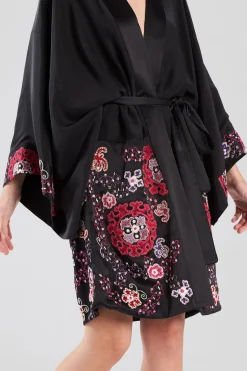 Natori Robes & Kimonos-Kashmir Silk Embroidery Robe