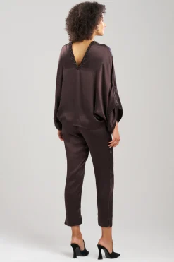 Natori Pajama Sets-Key Essentials Beaded Silk PJ
