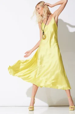 Natori Dresses|Gowns-Key Essentials Sheath Flounce Silk Gown