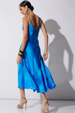 Natori Dresses|Gowns-Key Essentials Sheath Flounce Silk Gown