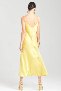 Natori Dresses|Gowns-Key Essentials Sheath Flounce Silk Gown