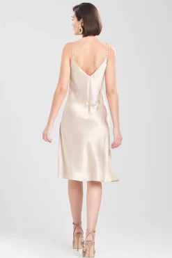 Natori Dresses-Key Essentials Short Silk Slip