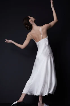 Natori Gowns|Bridal Gowns-Key Essentials Silk Cowl Neck Gown