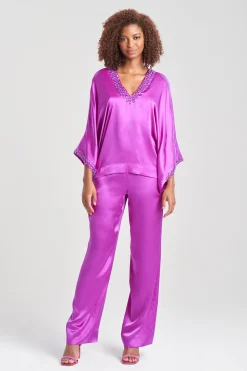 Natori Tops, Shirts & Tunics-Key Essentials Silk Embroidered Kimono Sleeve Top