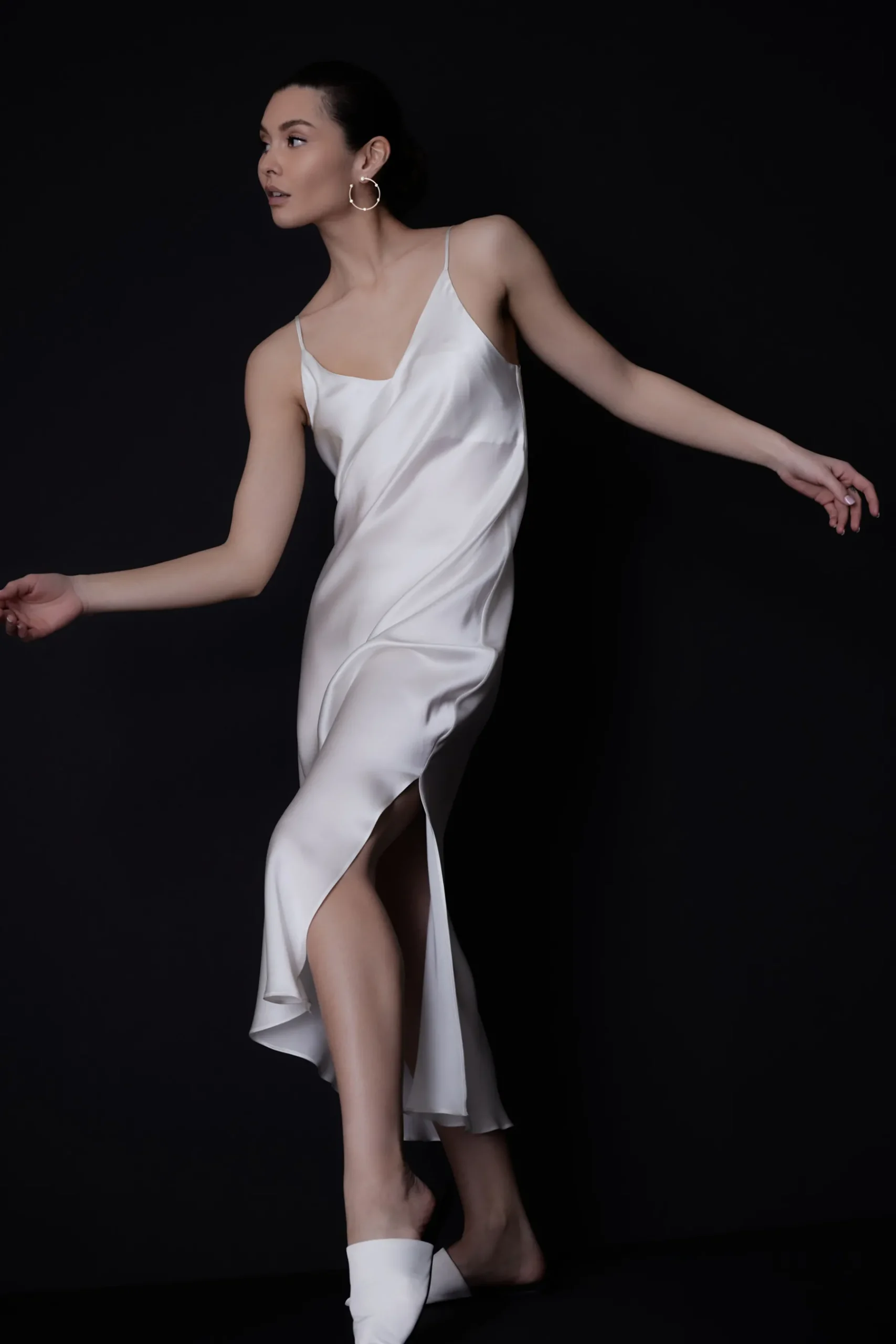 Natori Dresses|Gowns-Key Essentials Silk Gown