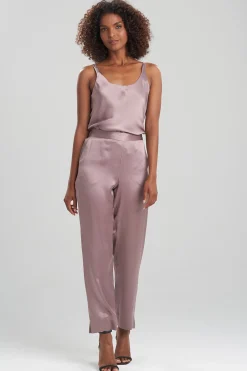 Natori Pajama Bottoms-Key Essentials Silk Slim Pants