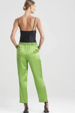 Natori Pajama Bottoms|Pants, Skirts & Shorts-Key Essentials Silk Straight Leg Pants