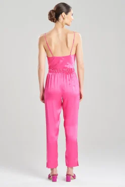 Natori Pajama Bottoms|Pants, Skirts & Shorts-Key Essentials Silk Straight Leg Pants