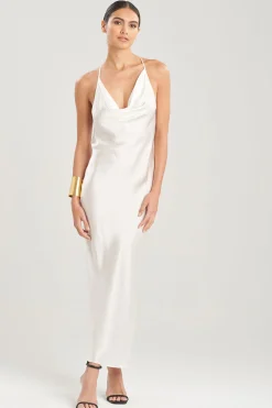 Natori Dresses|Gowns-Key Essentials Silk T-Back Gown