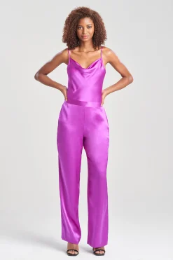 Natori Pajama Bottoms|Pants, Skirts & Shorts-Key Essentials Silk Wide Leg Pants