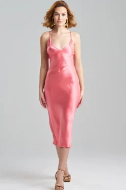 Natori Gowns-Key Essentials V-neck Silk Gown