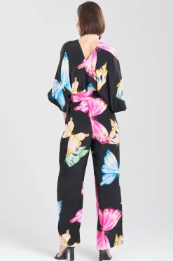 Natori Jumpsuits-Kyoko Butterfly Beaded Jumpsuit