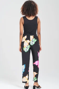 Natori Pants, Skirts & Shorts-Kyoko Butterfly Silk Pants